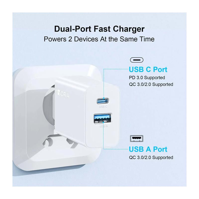 1HORA 20W Dual+Type C GAR1621