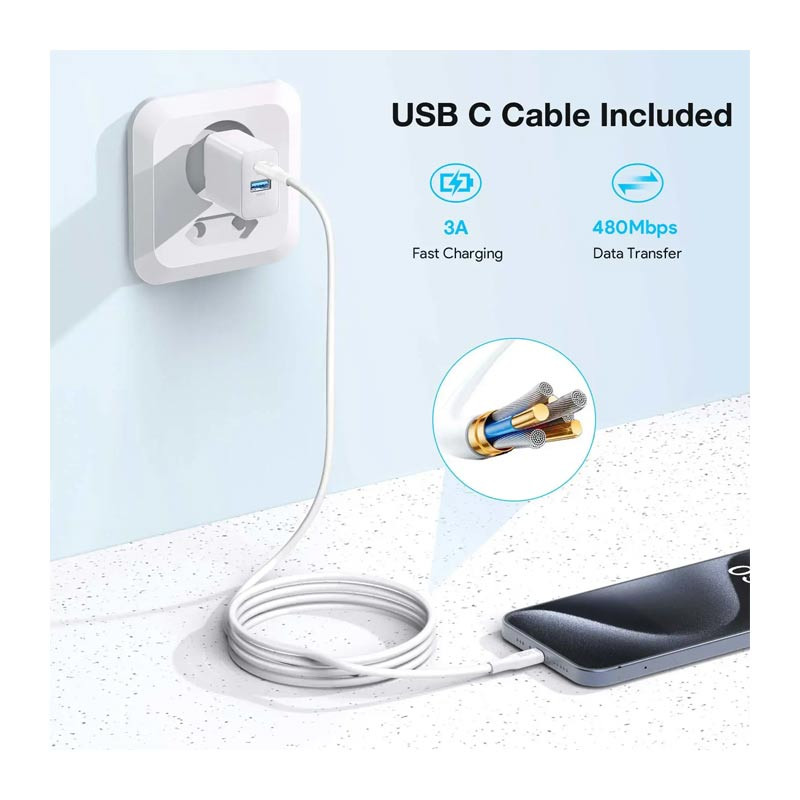 1HORA 20W Dual+Type C GAR1623